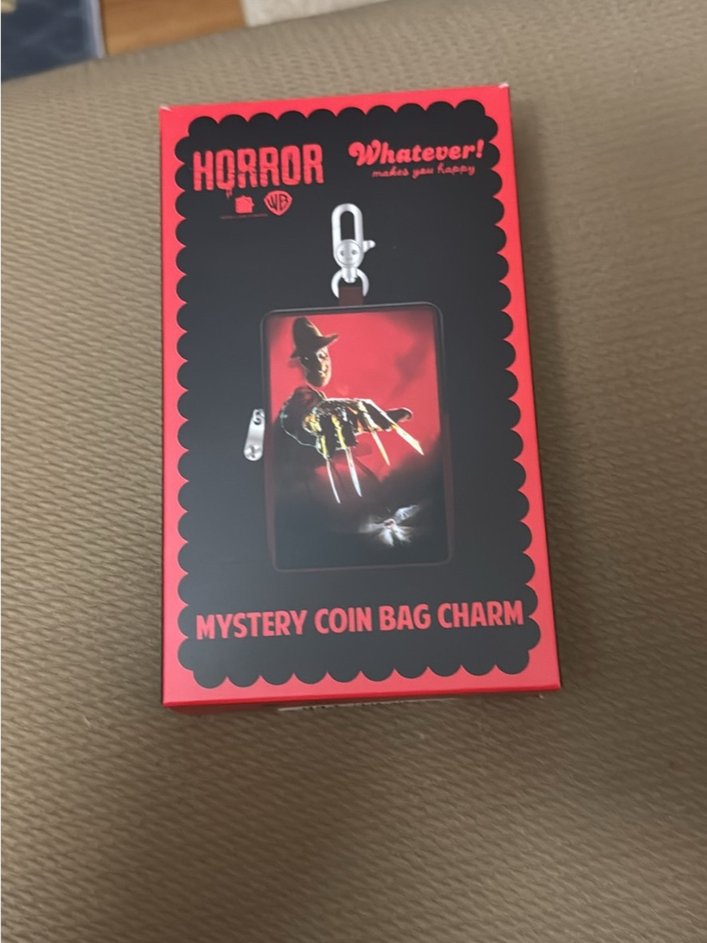 Horror Mystery Coin Bag Charm - Red
